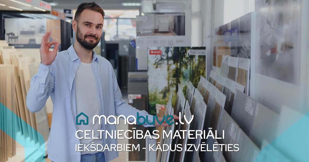 bilde celtniecības materiāli iekšdarbiem - kādus izvēlēties