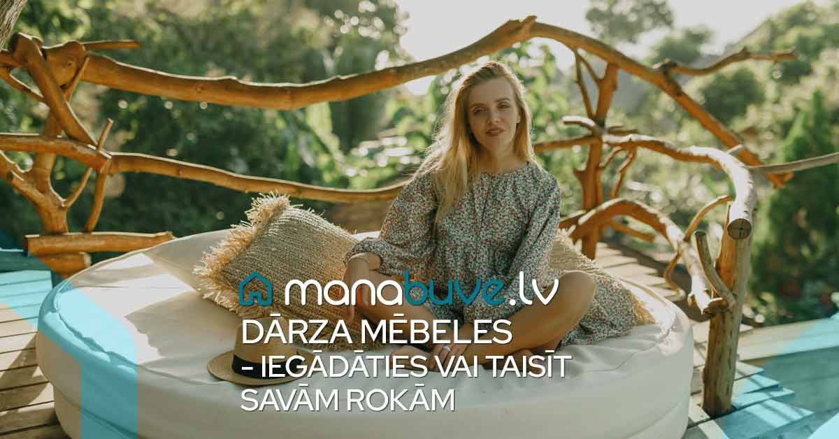 bilde dārza mēbeles - iegādāties vai taisīt savām rokām